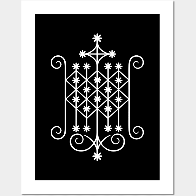 Ogun Voodoo Veve Wall Art by OccultOmaStore